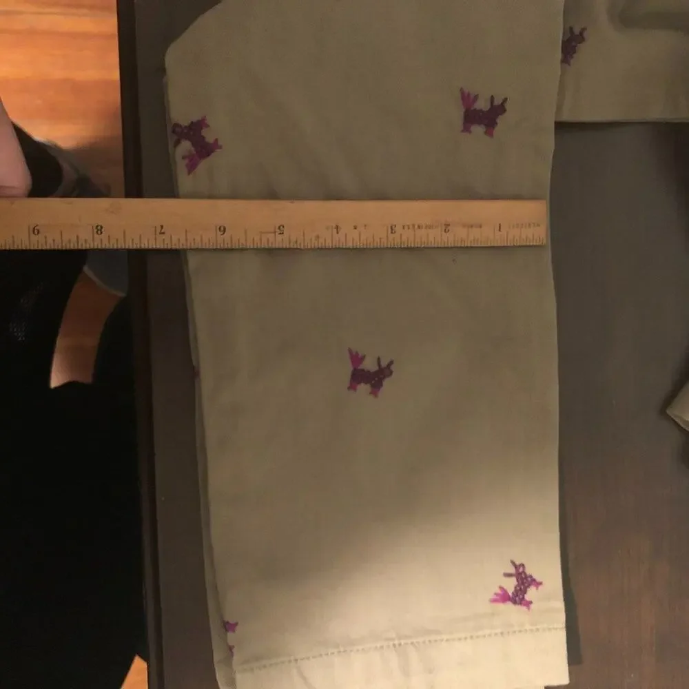Band of Outsiders Mens Embroidered Khaki Chino 29